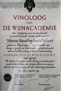 certificaat vinoloog